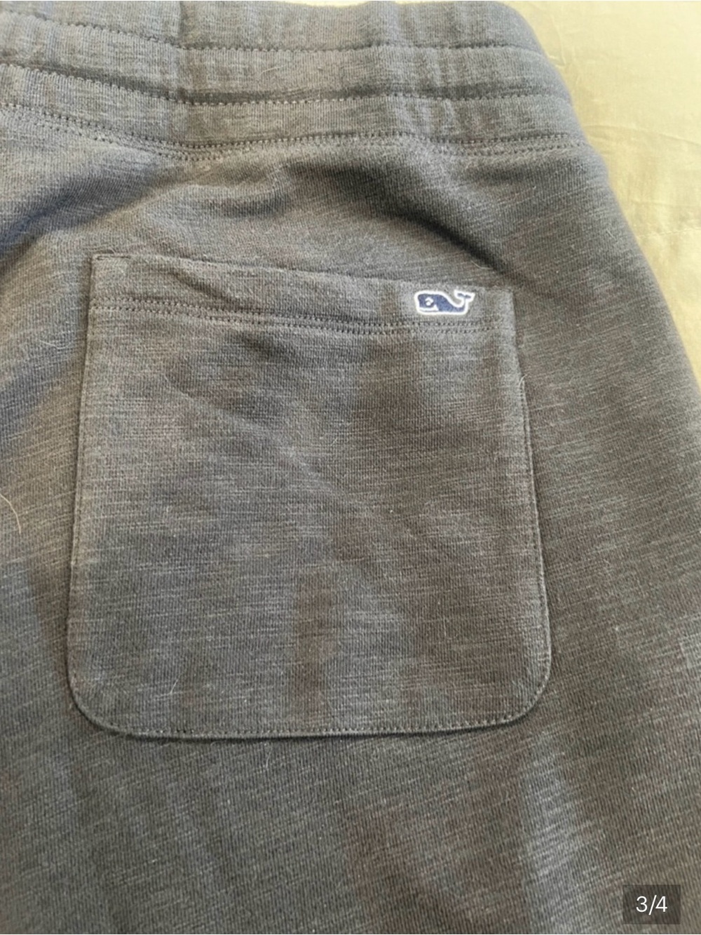 Vineyard Vines Charcoal Gray Sweatpants with White Drawstring